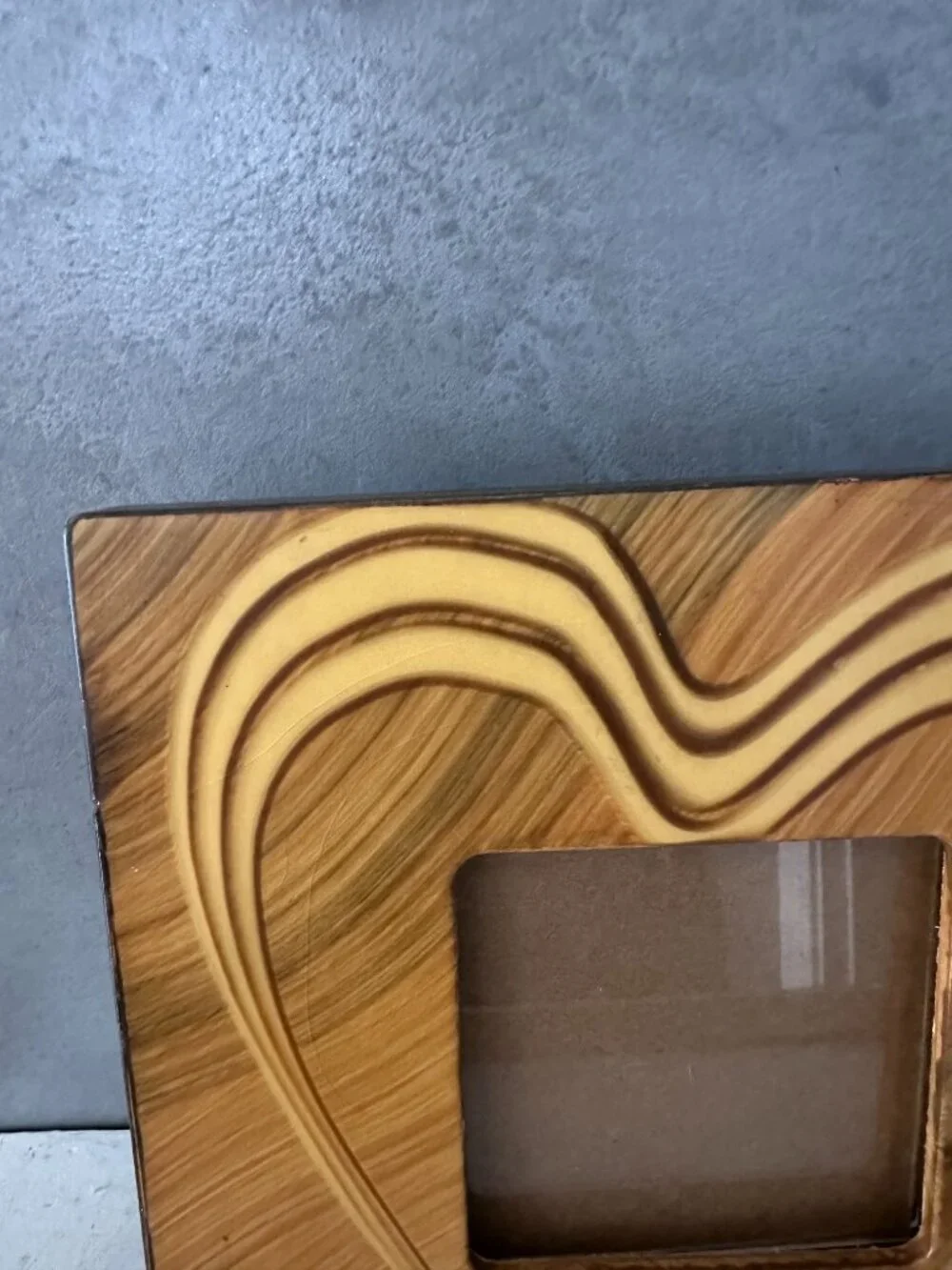 Grant Norén Hand Crafted wood Photo Frame Artisan FITS 4x4 HEART DESIGN